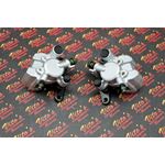 2 x Yamaha Banshee front brake calipers brakes & new pads left + right SILVER