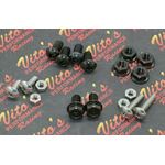 18 piece HARDWARE INSTALL BOLT KIT Heel Guards footrest Yamaha Banshee 1987-2006