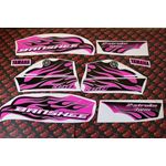 Vito's custom vinyl graphics 14MIL sticker Yamaha Banshee BLACK & PINK 1987-20061