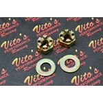 2 x Vito's Performance spindle nut + washer Yamaha Banshee Blaster Raptor 660