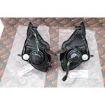 2 x Headlights + bulbs + plastic surround + socket Yamaha YFZ450 Raptor 700 700R