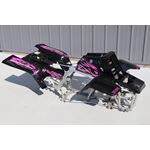 Yamaha Banshee fenders + gas tank plastic + grill + graphics BLACK PINK