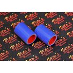 2 x Vito's Yamaha Banshee exhaust pipe clamps 1 1/8" Shearer CPI BLUE silicone