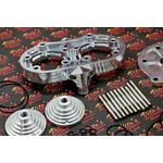 Polished COOL HEAD aftermarket billet aluminum 1987-2006 Banshee + 21cc DOMES