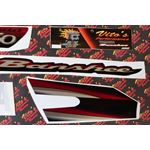 Vito's vinyl decal graphics kit 14MIL sticker Yamaha Banshee RED BLACK 20033