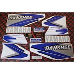 Vito's vinyl decal graphics kit 14MIL sticker Yamaha Banshee BLUE WHITE 19981