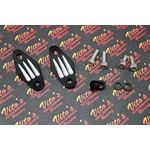 2 x new front exhaust pipe mounts hangers aluminum Yamaha Banshee BILLET BLACK