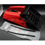 NEW Vito's 87-06 Yamaha Banshee plastic gas tank side covers + grill RED BLACK