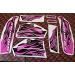Vito's custom vinyl graphics 14MIL sticker Yamaha Banshee BLACK & PINK 1987-20063