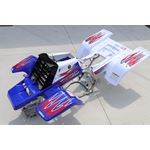 Vito's custom vinyl graphics 14MIL sticker Yamaha Banshee RED WHITE BLUE 20103