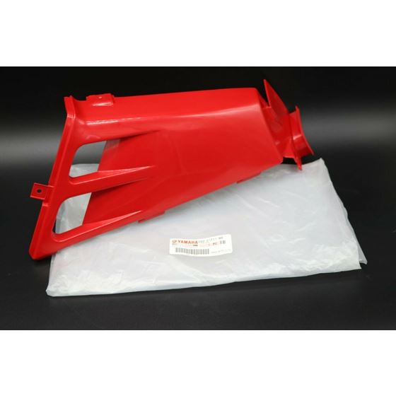 NEW OEM FACTORY gas tank side cover plastic wrap 1987-2006 RED LEFT discontinued