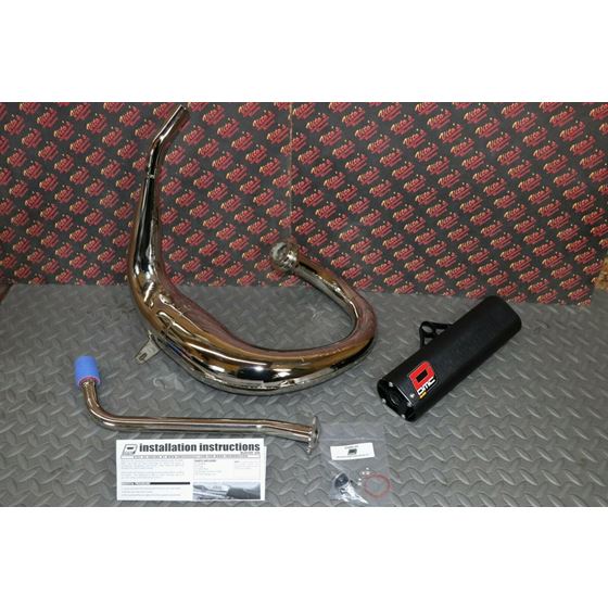 DMC Alien Yamaha Blaster aftermarket exhaust pipe + silencer CHROME PLATED