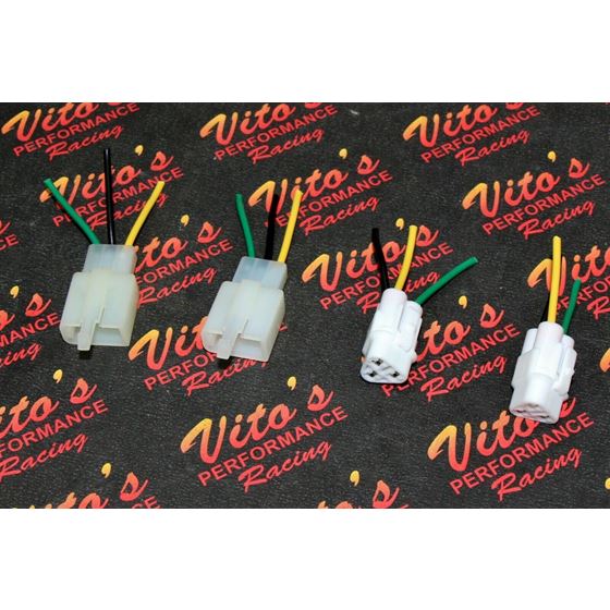 4 x PLUG REPAIR KIT Yamaha Banshee headlight  locking flat female triangle male