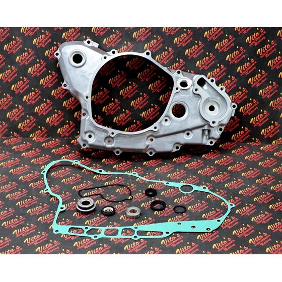 NEW Crankcase clutch right side cover 2004 2005 Honda TRX450R + bearings + seals