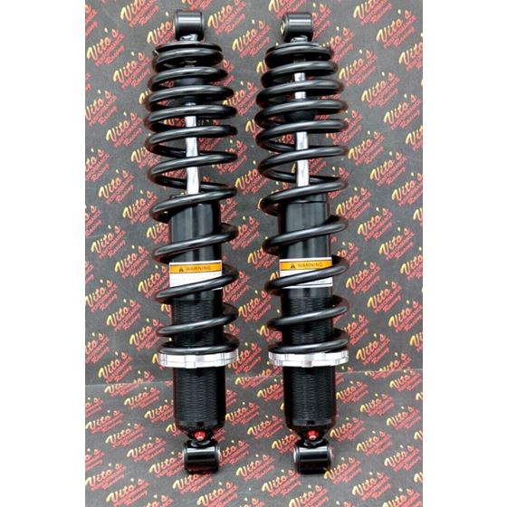 2 x NEW FRONT SHOCKS Polaris RANGER 400 500 570 800 springs 16.5" BLACK