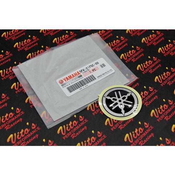NEW Stick Emblem tuning Fork 225" Yamaha Banshee OEM factory stock 1987-2018