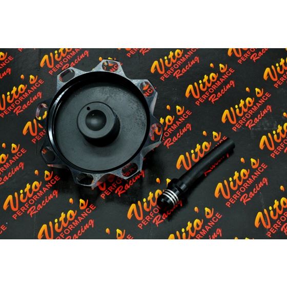 Vito's aluminum GAS CAP Yamaha Banshee YFZ450 Raptor 660 Warrior Blaster BLACK