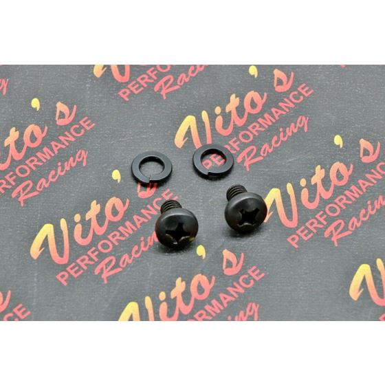 2 x heat shield mounting bolts + washers for OEM exhaust Yamaha Banshee Blaster