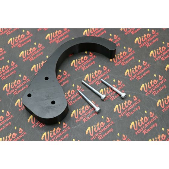 Case Saver Yamaha Banshee polyurethane motor engine Chain Guard + hardware BLACK