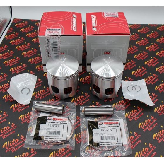 2 x Wiseco 795 series pistons Yamaha Banshee for long rod crank 115mm 6600 NEW