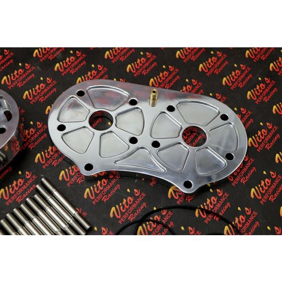 Polished COOL HEAD aftermarket billet aluminum 1987-2006 Banshee + 22cc DOMES