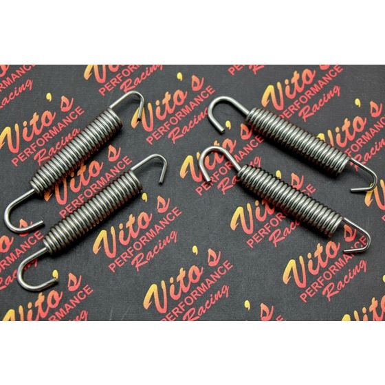 4 x Vito's STAINLESS STEEL swivel exhaust pipe springs Banshee 1987-2006 NEW