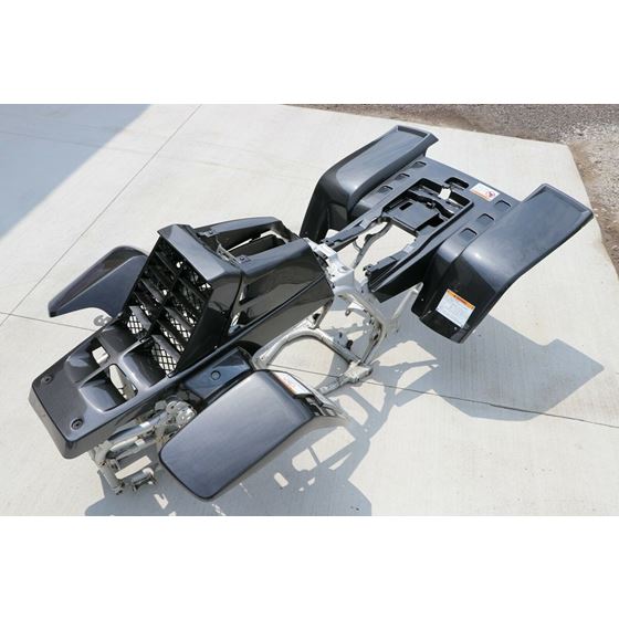 Yamaha Banshee fenders + gas tank plastic + grill plastic CARBON FIBER GLOSS