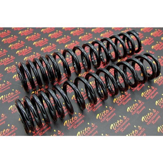 2 x front shock springs Yamaha Banshee 1987-2006 POWDERCOATED BLACK (one pair)