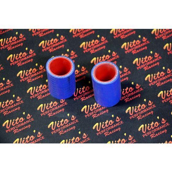 2 x Vito's Yamaha Banshee exhaust pipe clamps 1" FMF Toomey BLUE silicone 87-06