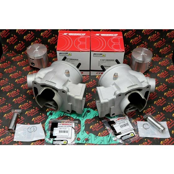 392cc ASSASSIN Cylinders BIG BORE Banshee TOP END KIT - Bolt on 68 horsepower!