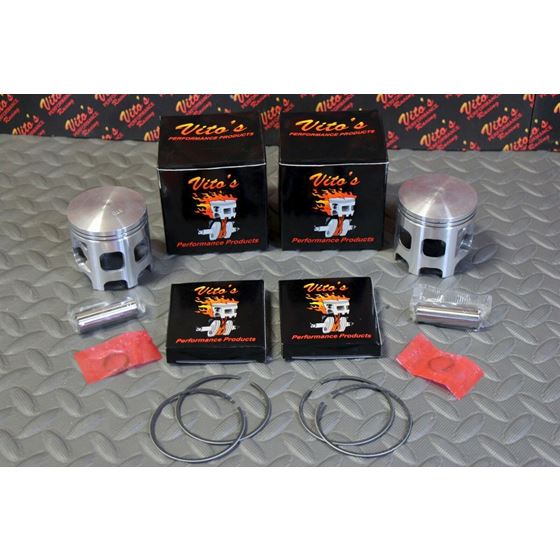 2 x Vito's Performance Banshee pistons rings 6800 cast BIG BORE 13 degree