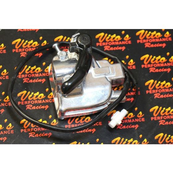 Vito's Yamaha Banshee thumb throttle assembly lever 1987-2006 Blaster - SILVER