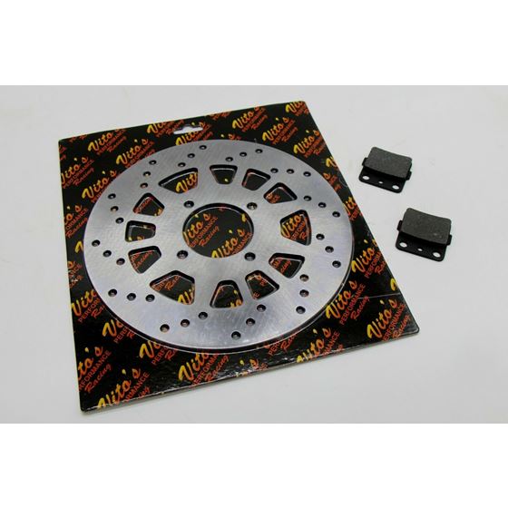 Vito's Performance rear wheel disc rotor Yamaha Banshee Raptor 660 brake pads