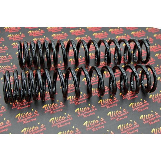 2 x front shock springs Yamaha Banshee 1987-2006 POWDERCOATED BLACK (one pair)