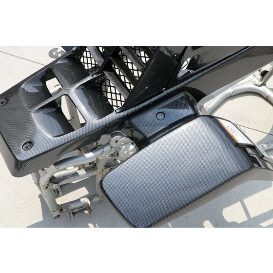 Yamaha Banshee fenders + gas tank plastic + grill plastic CARBON FIBER GLOSS