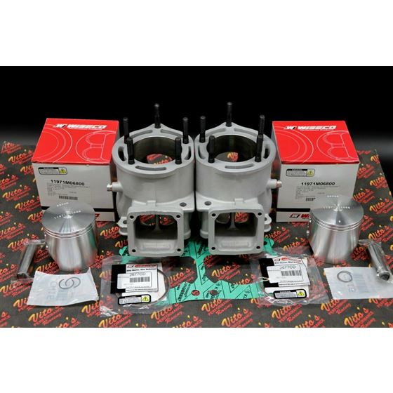 392cc ASSASSIN Cylinders BIG BORE Banshee TOP END KIT - Bolt on 68 horsepower!