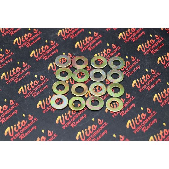 16 x Vito's wheel washers YAMAHA Raptor Banshee front & rear hub NEW128