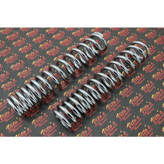 2 x front shock springs Yamaha Banshee 1987-2006 CHROME PLATED (one pair)