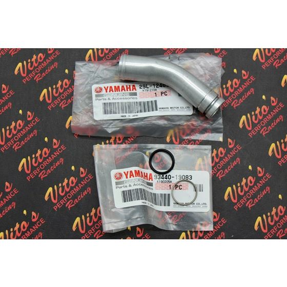 NEW Yamaha Banshee water pump elbow neck joint tube coolant o-ring clip
