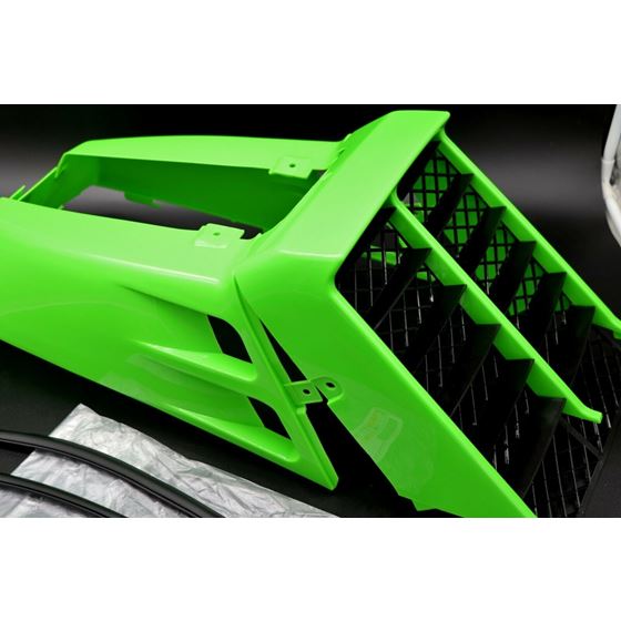 NEW Vito's Yamaha Banshee plastic gas tank side covers + grill 1987-2006 GREEN