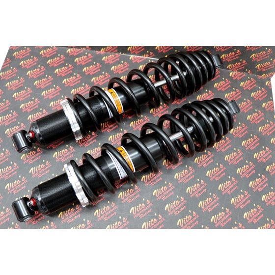 2 x NEW FRONT SHOCKS Polaris RANGER 400 500 570 800 springs 16.5" BLACK