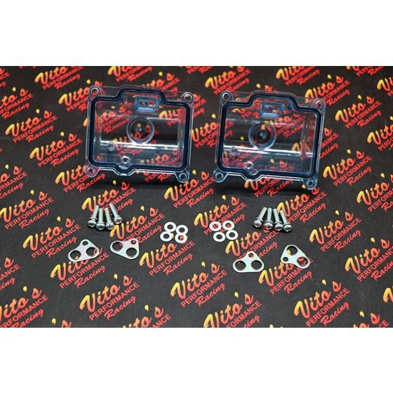 2 x CLEAR Keihin PWK PJ 33mm 35mm 38mm 39mm replacement carburetor fuel bowl3