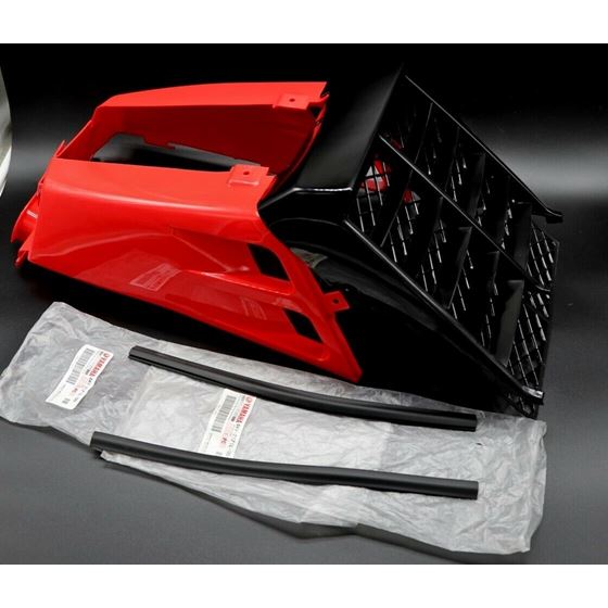 NEW Vito's 87-06 Yamaha Banshee plastic gas tank side covers + grill RED BLACK3