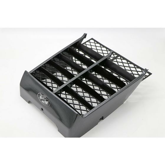 Yamaha Banshee grill plastic radiator cover CARBON FIBER 50th bubble gel emblem