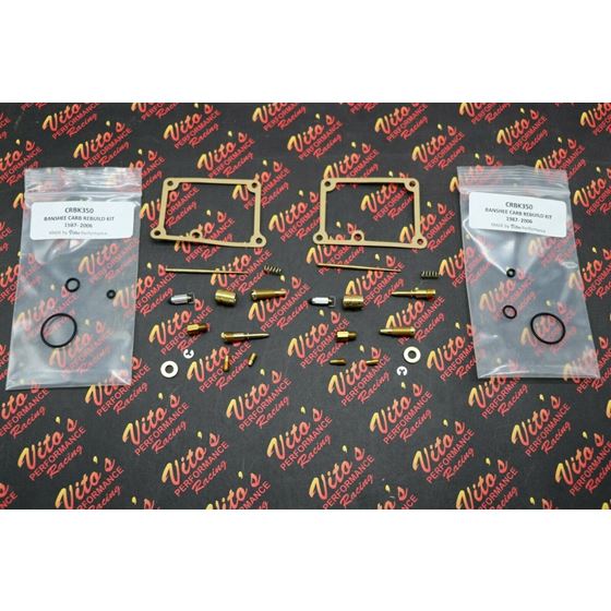 2 x Yamaha Banshee Carburetor Rebuild kit Carb YFZ350 1987-2006 - jets needle